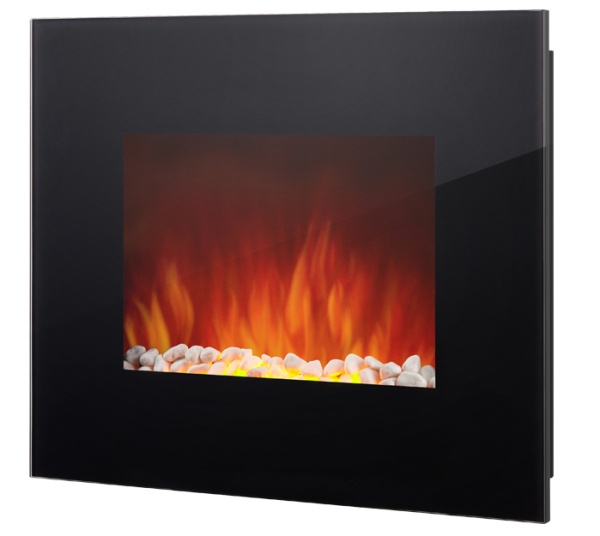 Электрокамин EFP/W-1100ULS 1,8кВт, 220В, 660х520х95мм, плоский, черный Electrolux