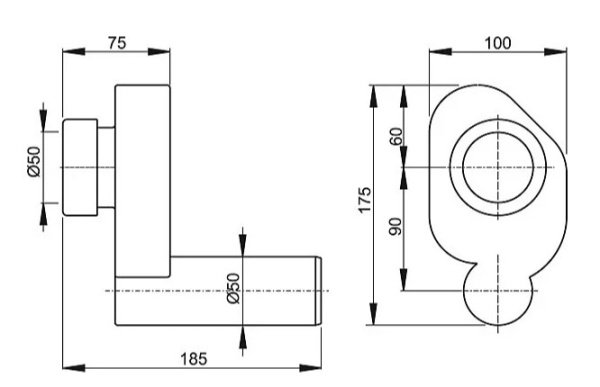 Писсуар Гала Santek (с креплением, без сифона)