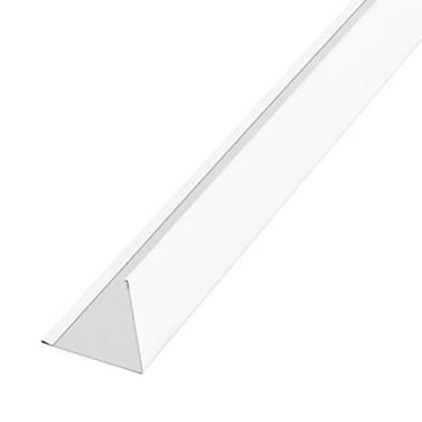 Металлосайдинг планка угла наружнего 50*50мм 3м RAL 9003 (белый)