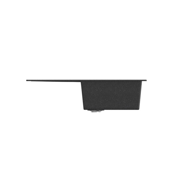 Мойка MIXLINE ML-GM31 с крылом черная (308) 495*770*190 мм