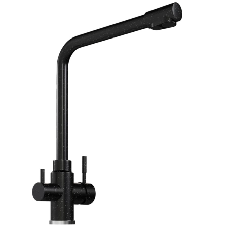Смеситель кухня MIXLINE ML-GS13 (308) черный с выходом для питьевого фильтра