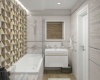 Плитка 250*500 Laparet Village голубая микс 34008