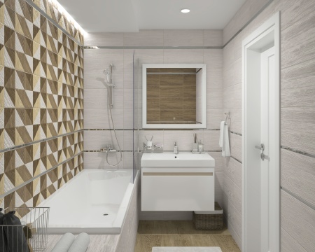 Плитка 250*500 Laparet Village голубая микс 34008