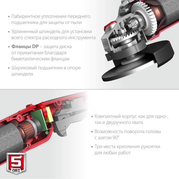 Шлифмашина угловая УШМ-125-1205 Э, 125мм, 1200Вт, регулировка оборотов ЗУБР