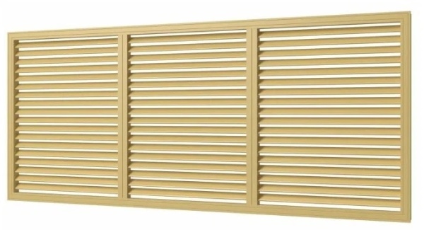 Решетка радиаторная слоновая кость 600*600