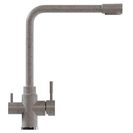 Смеситель кухня MIXLINE ML-GS13 (328) бежевый с выходом для питьевого фильтра