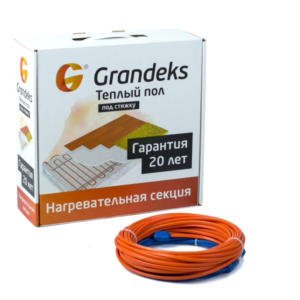 Теплый пол комплект Grandeks двужил.  1,0м2 150Вт G2-1,0/150 Россия