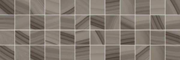 Плитка 200*600 Laparet Agat декор мозаичный кофейный MM60084