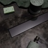 Трап VECONI Stesso Graphite 800мм (VS800GR) горизонтальный выход D40