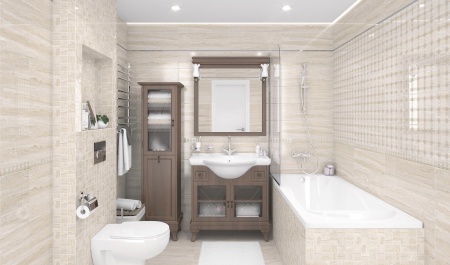 Плитка 200*600 Laparet Glossy бежевый 60111 