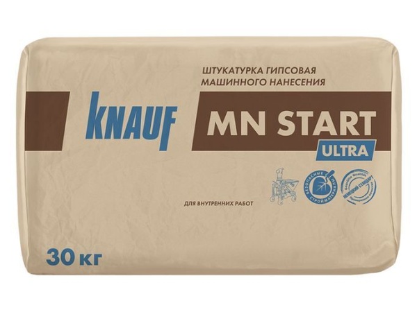 Штукатурка  KNAUF МН Старт УЛЬТРА 30кг гипсовая белая
