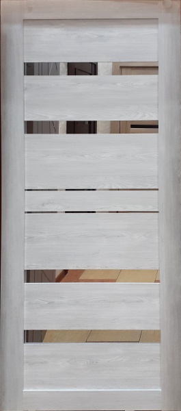 Дверн.полотно Дрезден Дуб нордик Экошпон  ДО 600 зеркало 