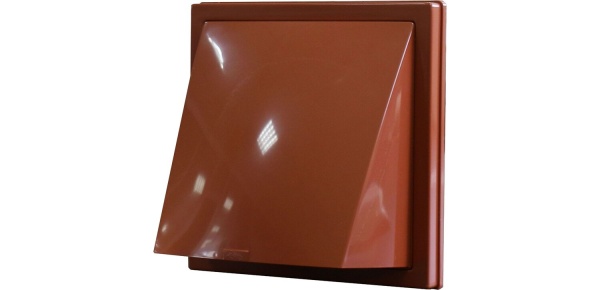 Выход стенной с обр.клап с фланцем D100 коричневый 1515К10ФВ 