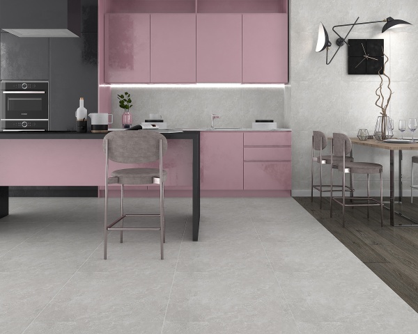 Керамогранит 600*600 Laparet Циркон серый обрезной SG645620R