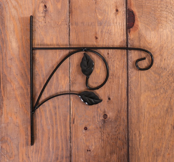 Кронштейн для кашпо, 30 см, металл, Листья