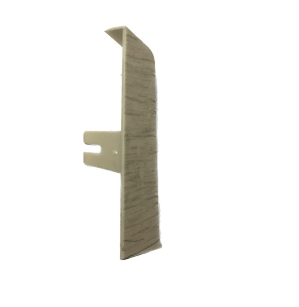 Плинтус пластик QVADRO 80  306 торцевик  лев