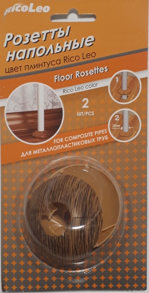 Накладка д/труб GRACE Дуб венеция 170 D 26*63*14мм пластик(2шт)