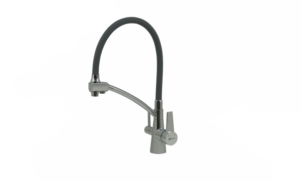 Смеситель кухня Лемарк Комфорт с подключ. к фильтру серый LM3071C-Gray Чехия