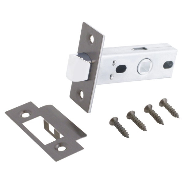 Защелка дверная АЛЛЮР L 45-8 NBN графит 11212