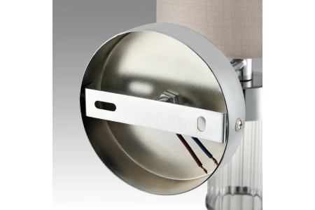 Бра LUMION ARNIKA 6585/1W  хром/беж. Е14 1*40W