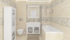 Плитка 300*300 Laparet Concrete мозаика бежевая