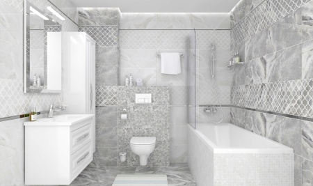 Плитка 300*300 Laparet Plazma белая мозаика 