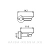 Мыльница настенная стекло HB8302 HAIBA