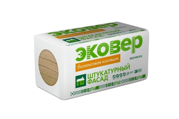 Минплита Эковер Экофасад Оптима 1,0*0,6*0,05м (0,24м3, 4,8м2) 10кПа*