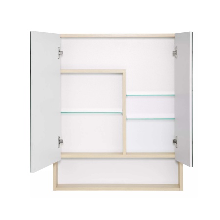 Мебель д/ванной Акватон "Сканди 70" зеркало-шкаф Белый/Дуб Верона