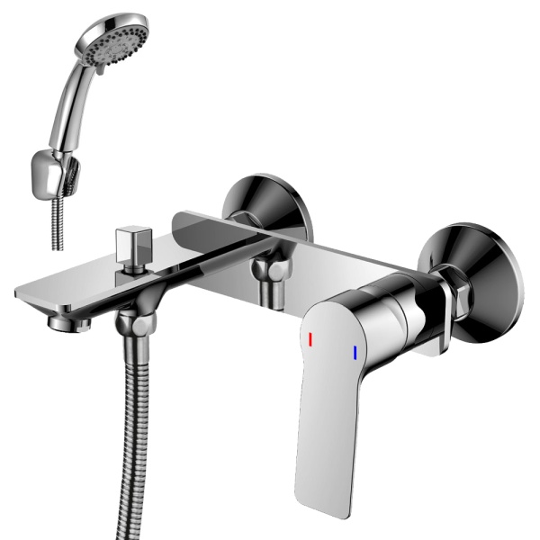 Смеситель ванна Роcсинка RS27-31 кнопочн. дивертор