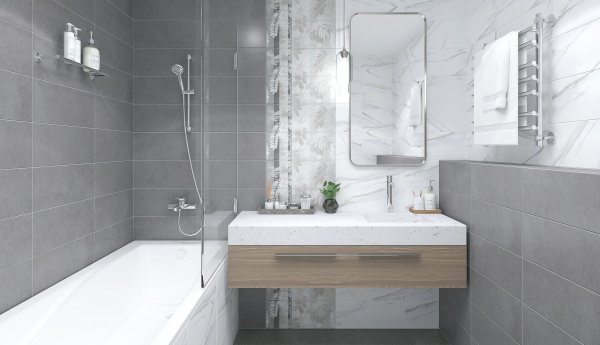 Керамогранит 600*1200 Laparet Betonhome светло-серый