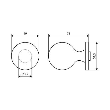 Ручка дверная АЛЛЮР АРТ SFERA MSC 59160  итал.мат.хром 16557