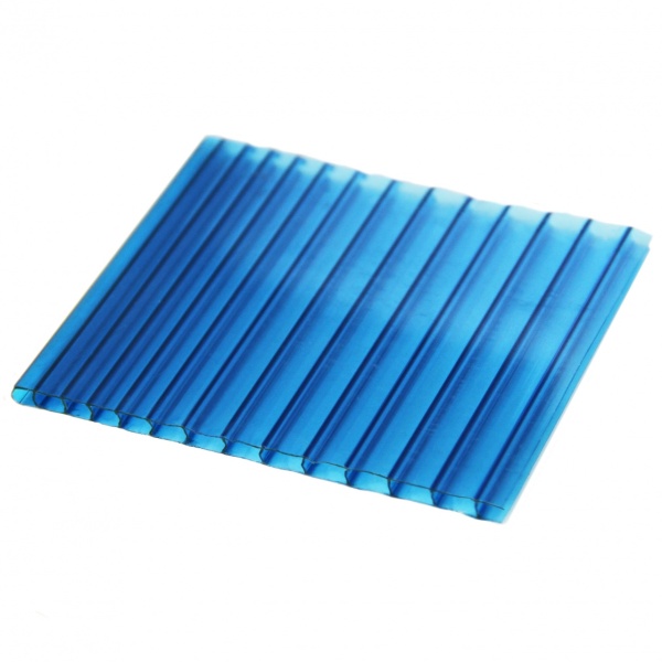 Сотовый поликарбонат 4 мм 6000х2100мм синий Rational Казань