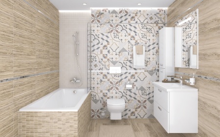 Плитка 200*600 Laparet Amber бежевый рельеф 60027