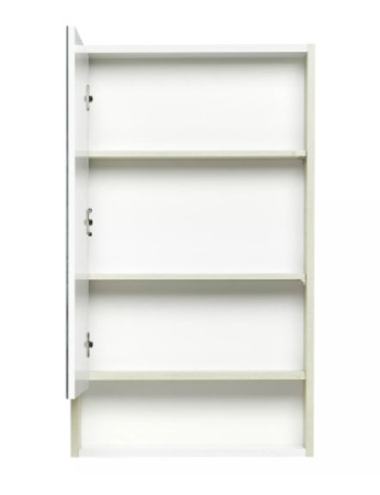 Мебель д/ванной Акватон "Рико 50" шкаф зеркальный белый/Ясень фабрик