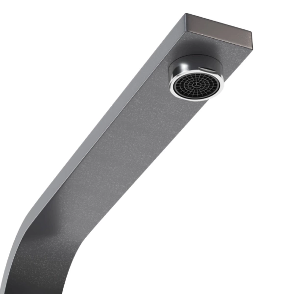 Смеситель кухня MIXLINE ML-GS14 (342) графит высокий излив