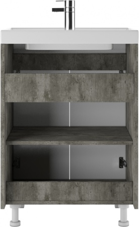 Мебель д/ванной Мечта 60 тумба Бетон без умывальника (COMO 60 или Енисей 60) DM2332T Айсберг