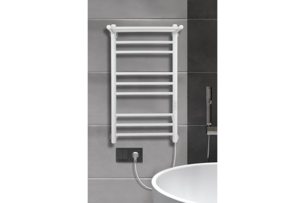 Полотенцесушитель Line Trinity с полкой 80/40 электро INDIGO белый