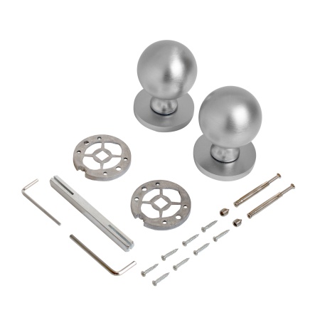 Ручка дверная АЛЛЮР АРТ SFERA MSC 59160  итал.мат.хром 16557