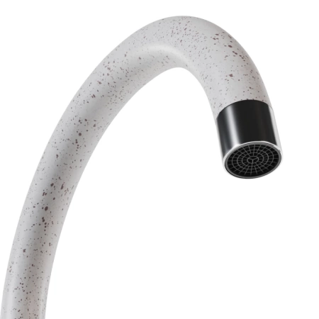 Смеситель кухня MIXLINE ML-GS15 (328) бежевый высокий излив