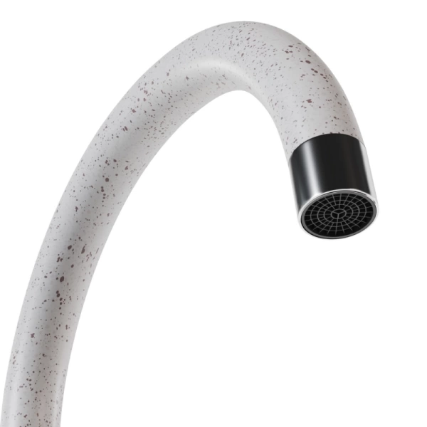 Смеситель кухня MIXLINE ML-GS15 (328) бежевый высокий излив