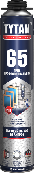 Пена монтажная TYTAN-65 О2 профессиональная 750мл
