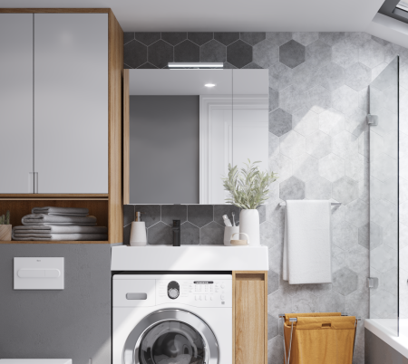 АКВАТОН. Зеркало-шкаф "Лондри 80"