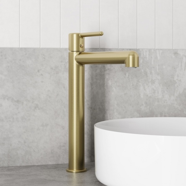 Смеситель раковина IDDIS Aiger настольный матовое золото AIGMG01i01