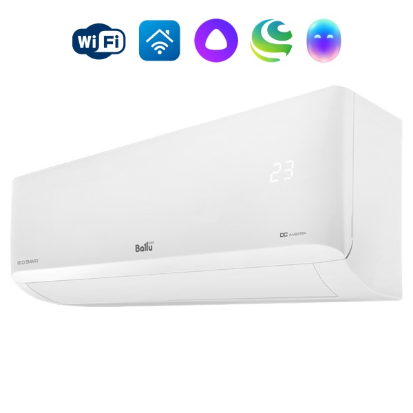 Кондиционер сплит-система инверторного типа Eco Smart DC BSYI/08HN8_V4, Wi-Fi опция, до 23м2 Ballu