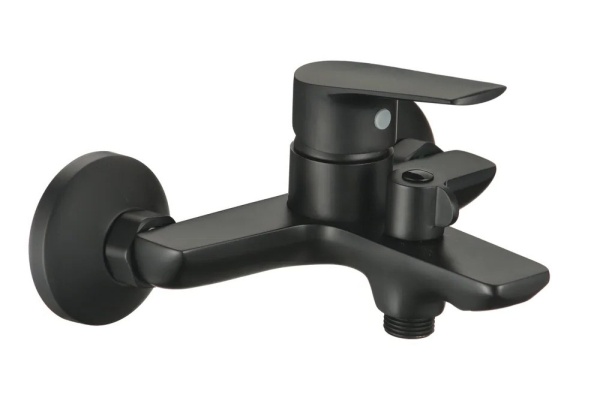 Смеситель ванна/душ OSGARD Segel Black 94323 черный матовый с коротким изливом
