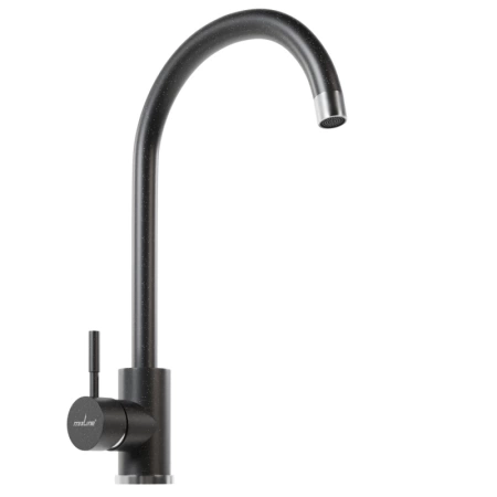 Смеситель кухня MIXLINE ML-GS15 (308) черный высокий излив